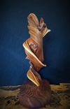 Rustic Twisted Juniper Sculpture On A Redwood Burl Base 2 small