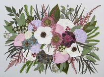 Bridal Bouquet Preservation ~ Pressed Flower Art 1 small