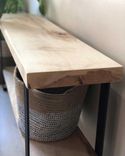 Foundry Bench No. 102 - Live Edge Solid Maple Entryway Bench - Solid Wood Bench 4 small