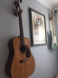 Guitar Wall Hanger, Unique Wood Log Instrument Stand Display 5 small