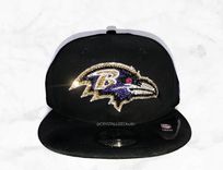 Any Team Crystallized Snapback Baseball Cap Nfl Nhl Mlb Nba Genuine European Crystals Bedazzled 2 small