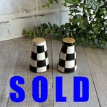 Elegant Checks Salt And Pepper Shaker Checked Decor Buffalo Check Kitchen Decor 1 small