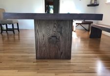 Rustic Modern Trestle Dining Table 3 small