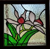 Orchids Stained Glass Window 2 small