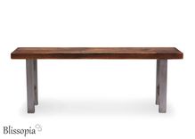 Industrial Bench - Dining Table Bench - Entryway Bench  - Wood And Metal Bench 5 small