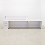 Custom Modern Long Reception Desk With Counter - Los Angeles Desk 6 small