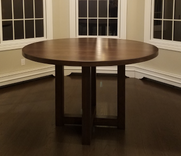Black Walnut Round Dining Table 1 small