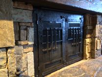 Hammered Fireplace Gates 2 small