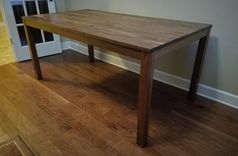 Walnut Parsons Dining Table - Cherry Option 4 small