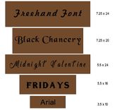 Custom Cedar Name Sign 6 small