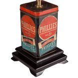 Vintage Phillies Cigar Tin Lamp 3 small