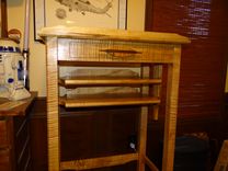 Standing Desk In Curly Maple 1 small