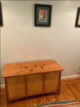 Inlaid Cherry, Maple, And Bubinga Blanket Chest 5 small
