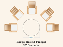 Personalized Tropical Scene Fire Pit Ring 2 small