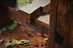 Farmhouse Table Reclaimed Barnwood- Maple 4 small