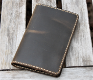 Handmade Leather Case Cover Wallet Scribo Field Notes Moleskine Coyote Shell Shock 2 small
