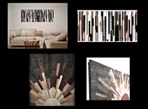 Large Art, Wood Art, Large, Wood, Block, Art, Last Name Sign, Established Sign, Family Name Sign, 1 small
