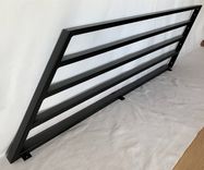 Modern Metal Stair Railing; Contemporary Knee Wall Steel Handrails 6 small