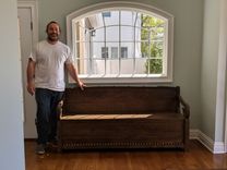 Custom Oak Bench 1 small
