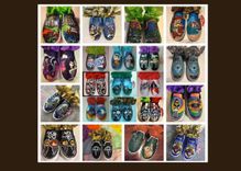 Hand Painted Shoes, Painted, Sneakers, Boots, Shoes. Any Image On Any Style Shoe 3 small