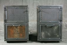 Small File Cabinet With Storage. Reclaimed Wood And Steel Cabinet. Rustic Industrial Drawer. 1 small
