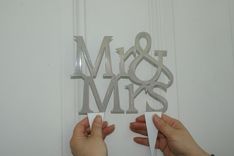 Cake Topper Word Letter Wedding Birthday Custom Example 1 small