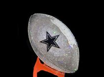 Dallas Cowboys Crystallized Football Full Size Nfl Bling Genuine European Crystals Bedazzled 1 small