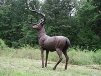 Bronze Deer/Stag | Life Size Bronzes - Custom Bronze Statues & Sculptures - Lost Wax Casting 3 small