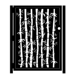 Artistic Metal Bamboo Gate - Decorative Garden Gate - Handmade - Security Door 3 small