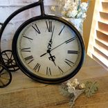 Courtly Clock Black And White Checked Large Mantle Clock Hand Painted Whimsy Decor 2 small