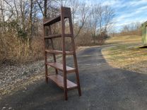 Mid Century Modern Style Walnut Bookshelves. 4 small
