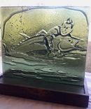 Fused Glass Sculpture - The One  3 small