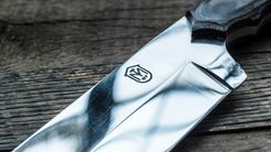 The Nazareth: A Clipped Point Bowie With Micarta Scales 3 small