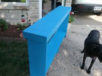 Console Table Sofa Table Reclaimed Wood Country Blue Console 3 small