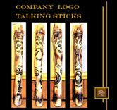 Talking Stick, Talking Sticks, Group Talk, Office Gift, Retirement Gift, Communication, 2 small