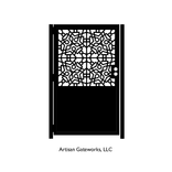 Decorative Steel Gate - Cordoba Gate - Garden Gate - Steel Art Panel - Islamic Geometry 2 small
