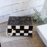 Black And White Checks Jewelry Box Checked Gift Box 4 small