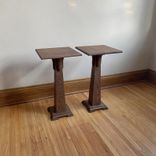 Pedestal Plant Stand, Hardwood—Perfect For Heavy Pots! 3 small