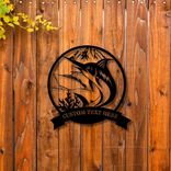 Custom Marline Sign, Personalized Sign, Metal Beach House Sign, Camp Sign 3 small