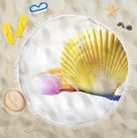 Summer Beach Towel Vacation Pool Beach Blanket Shell Theme Towel 6 small