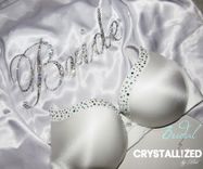 Crystallized Bling Bridal Push Up Bra Made With Swarovski Crystals Bedazzled Wedding Night 4 small