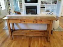 Rustic Sofa Table 4 small