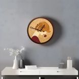 Art Deco Styled Wall Clock Made With Inlaid Wood. Wc-2 1 small