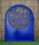 Decorative Steel Ocean Gate - Handcrafted Oceanic Wall Panel - Security Gate - Entryway Gate Art 1 small