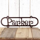 Custom Oval Metal Name Plaque 3 small