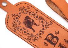 Custom Leather Rifle or Shotgun Slings Laser Engraved Photo Engraved Picture -Leather Rifle Slings Personalized 2 small