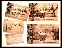 Your House, Wood burned, Anniversary gift ideas for Men, Wood Anniversary Gift. Five Year Anniversary Gift - Husband Gift - Wife Gift 1 small