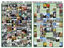 36 X 52 Family Photographs Art Quilt With Vert. Photos 2 small