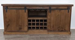 Rustic Farmhouse Reclaimed Wood Wine / Liquor Cabinet / Sideboard / Buffet / Farm House Style 6 small