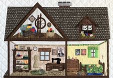 Home Sweet Home Art Quilt 4 small